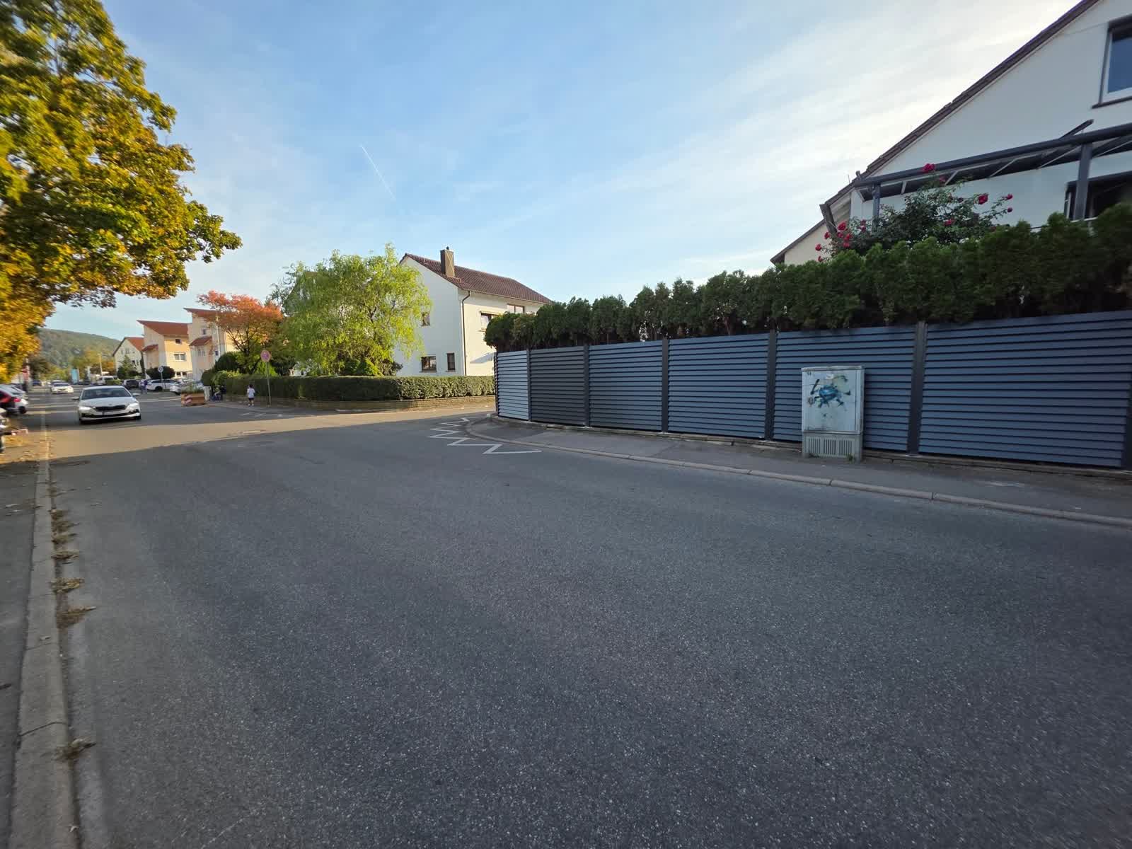 Antracit ograda za dvorište na betonskom soklu, Njemačka